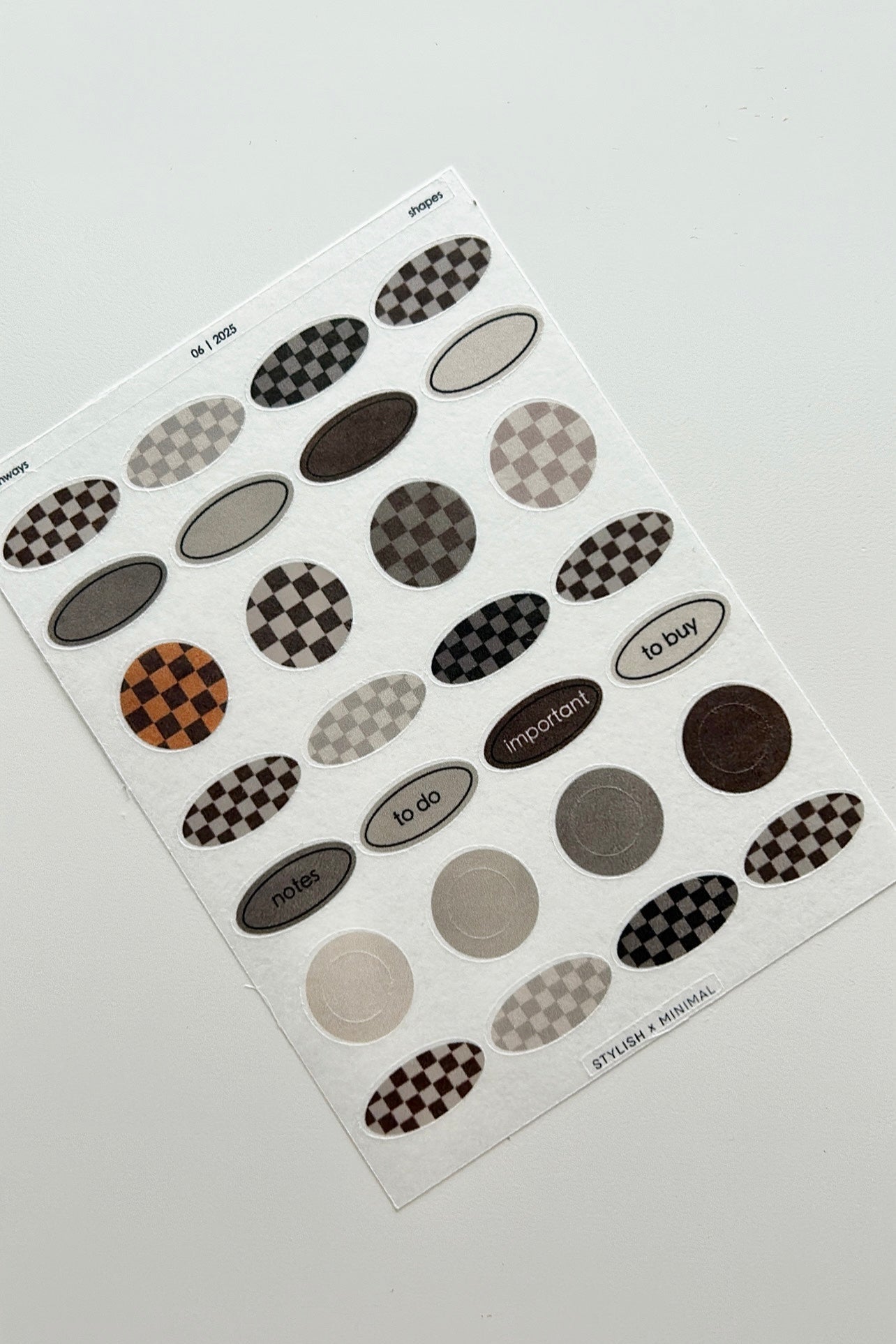 pathways shapes sticker sheet| June kit
