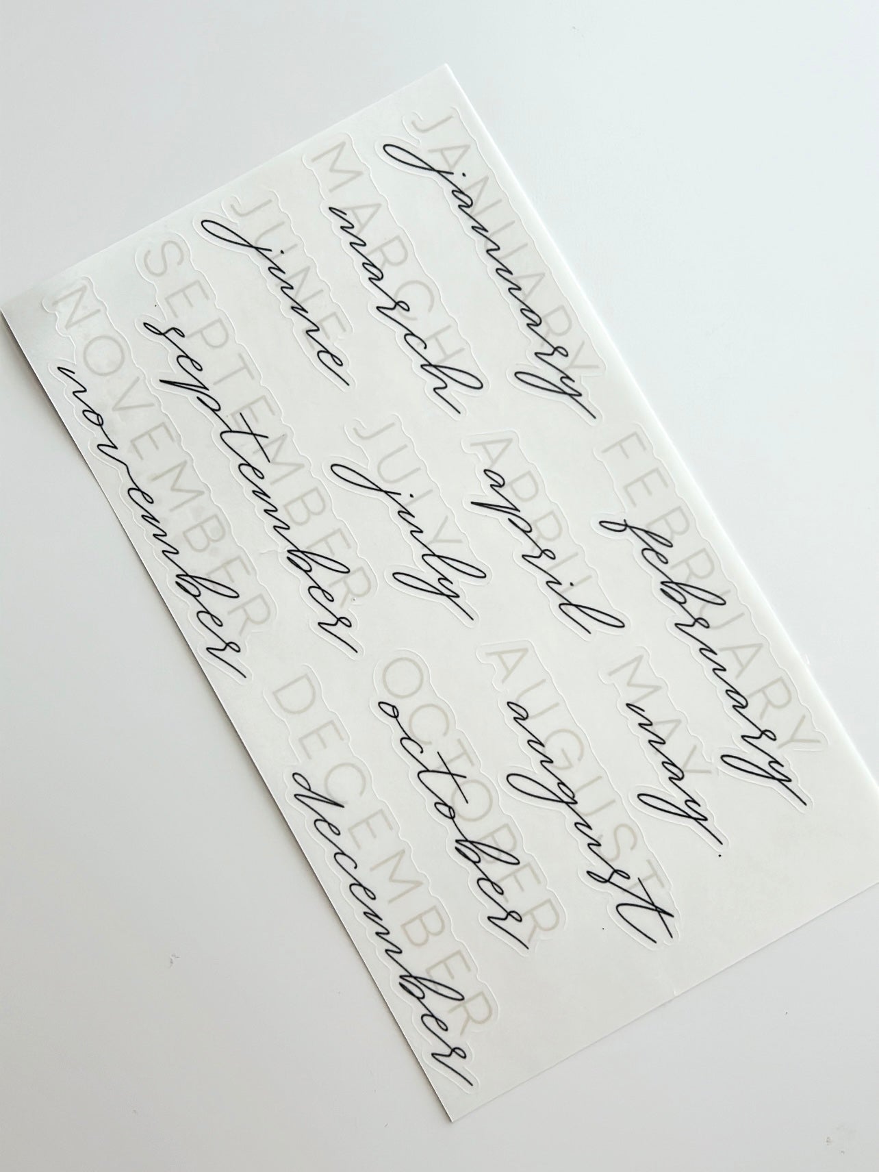 hobonichi months stickers