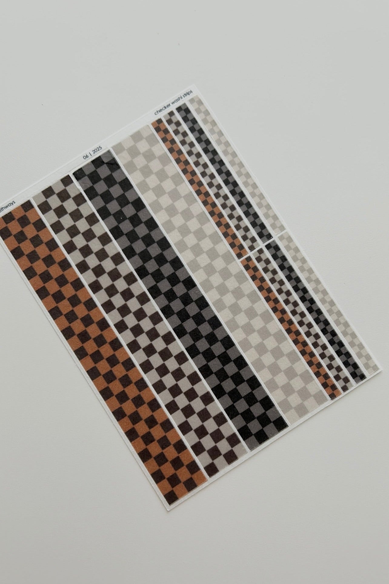 pathways checkered washi strips | June Kit