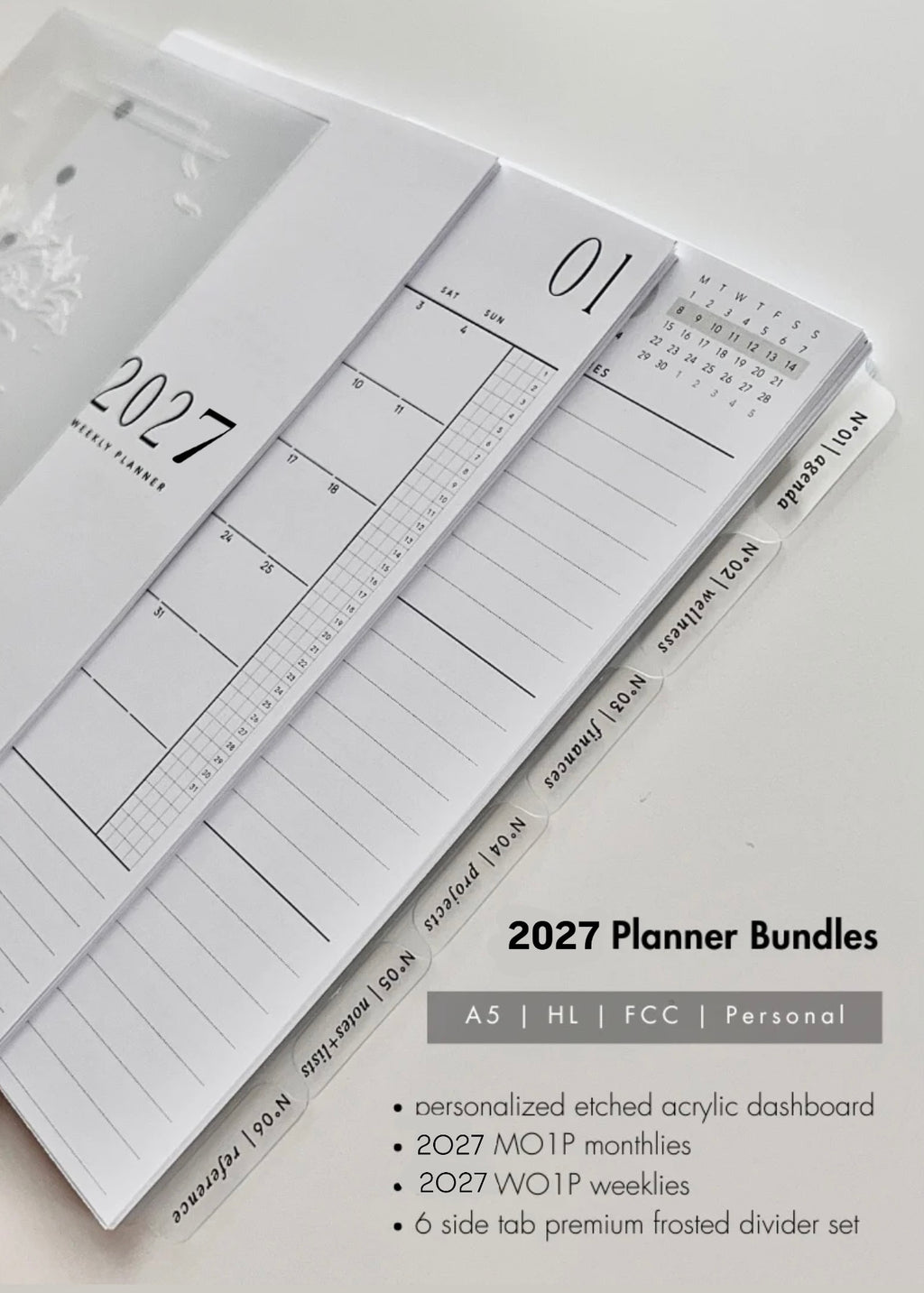 2027 complete new planner setup inserts bundle