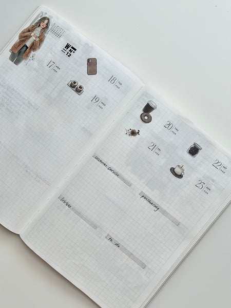 dated daily journaling stickers (365)