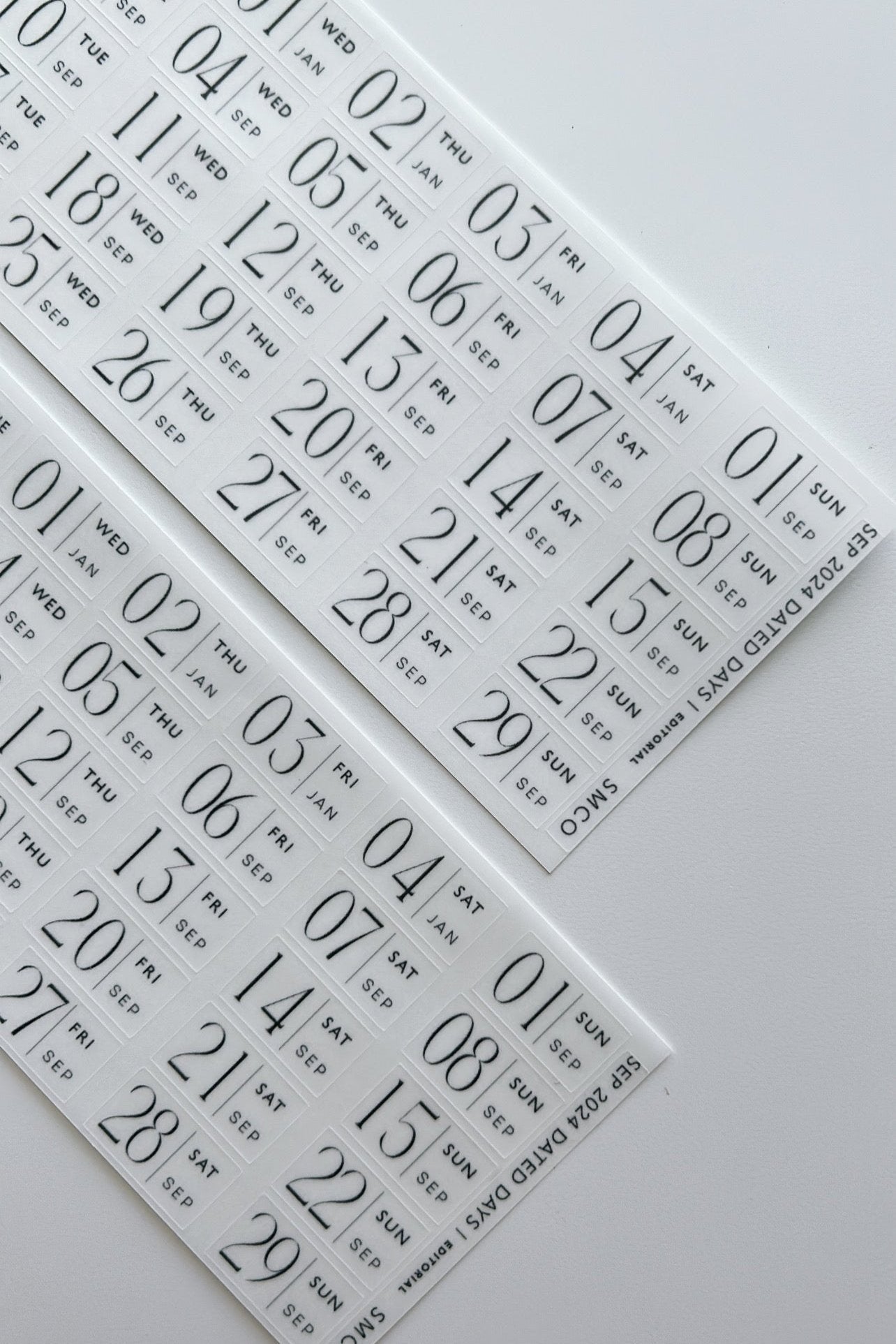 editorial dated daily stickers (365)