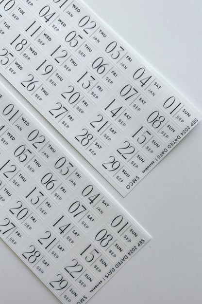 editorial dated daily stickers (365)