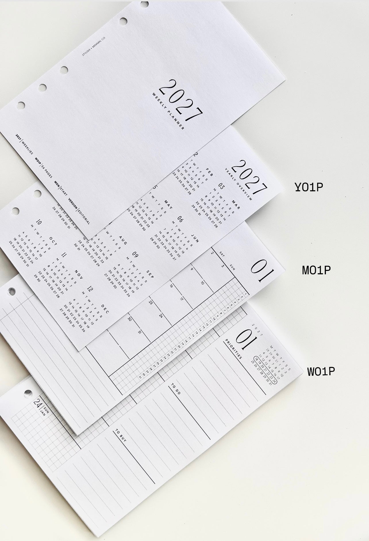 2027 complete new planner setup inserts bundle
