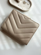 GLITCH beige caviar/suede PE/FCC planner - ALL SALES ARE FINAL