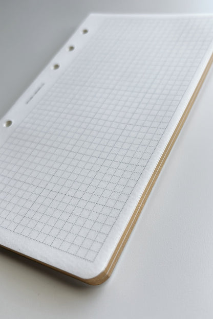 PE personal size grid loose leaf Tomoe River Paper