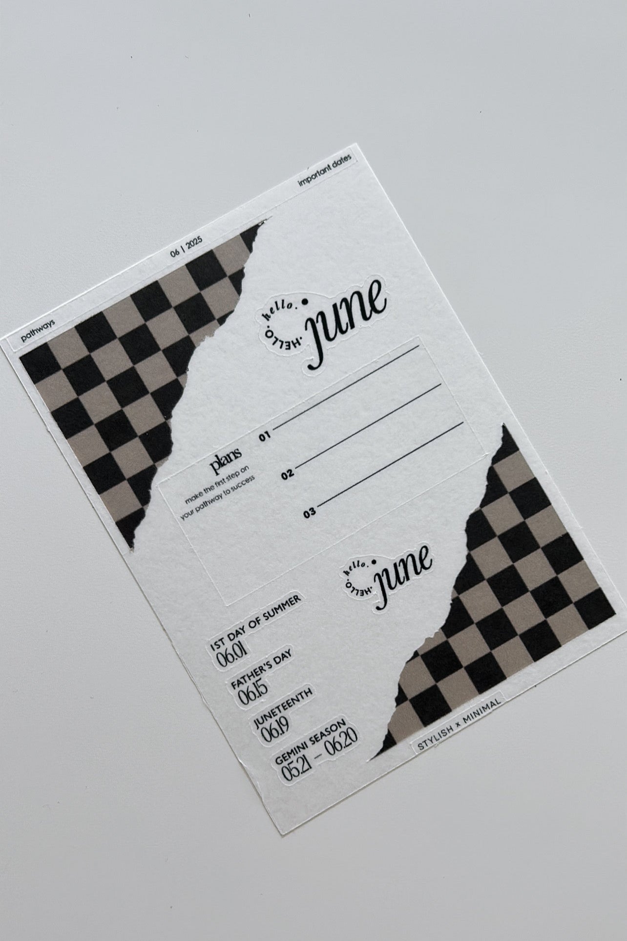 important dates | June Kit