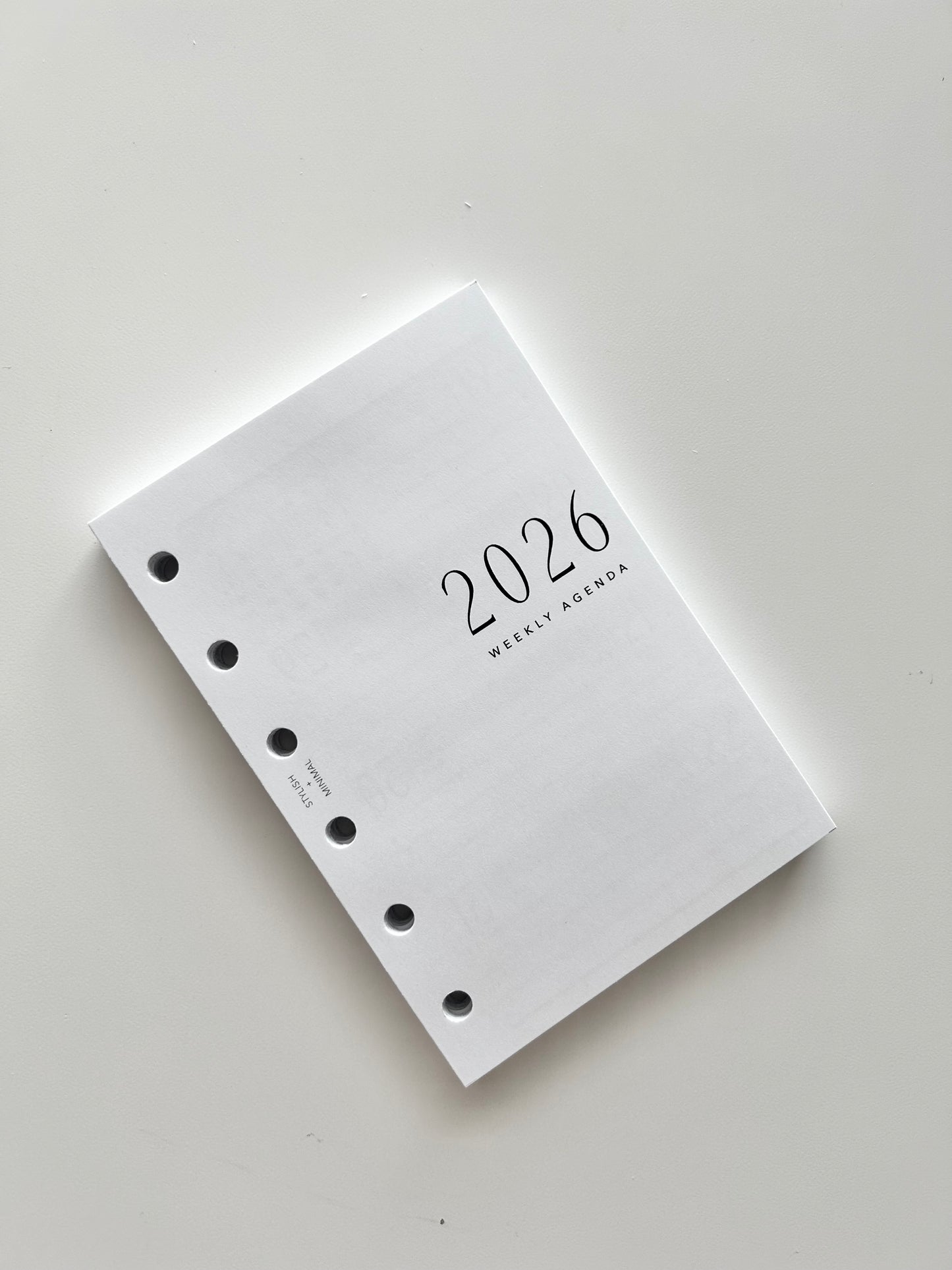 2026 Weekly Agenda WO2P - Pocket + Personal rings