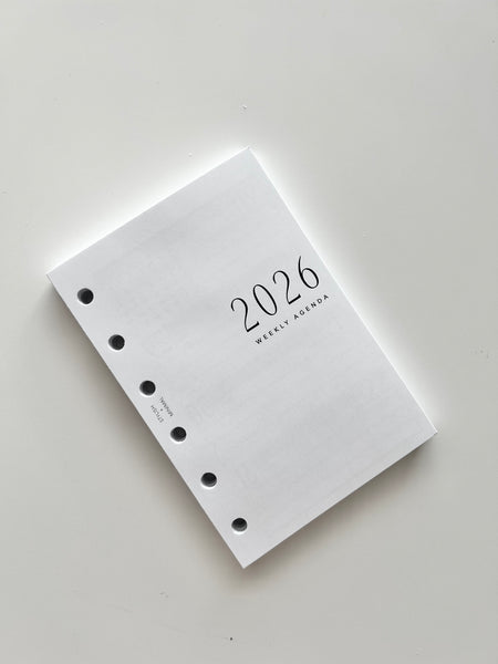 2026 Weekly Agenda WO2P - Pocket + Personal rings