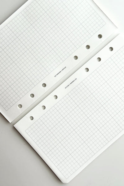 PE personal size grid loose leaf Tomoe River Paper