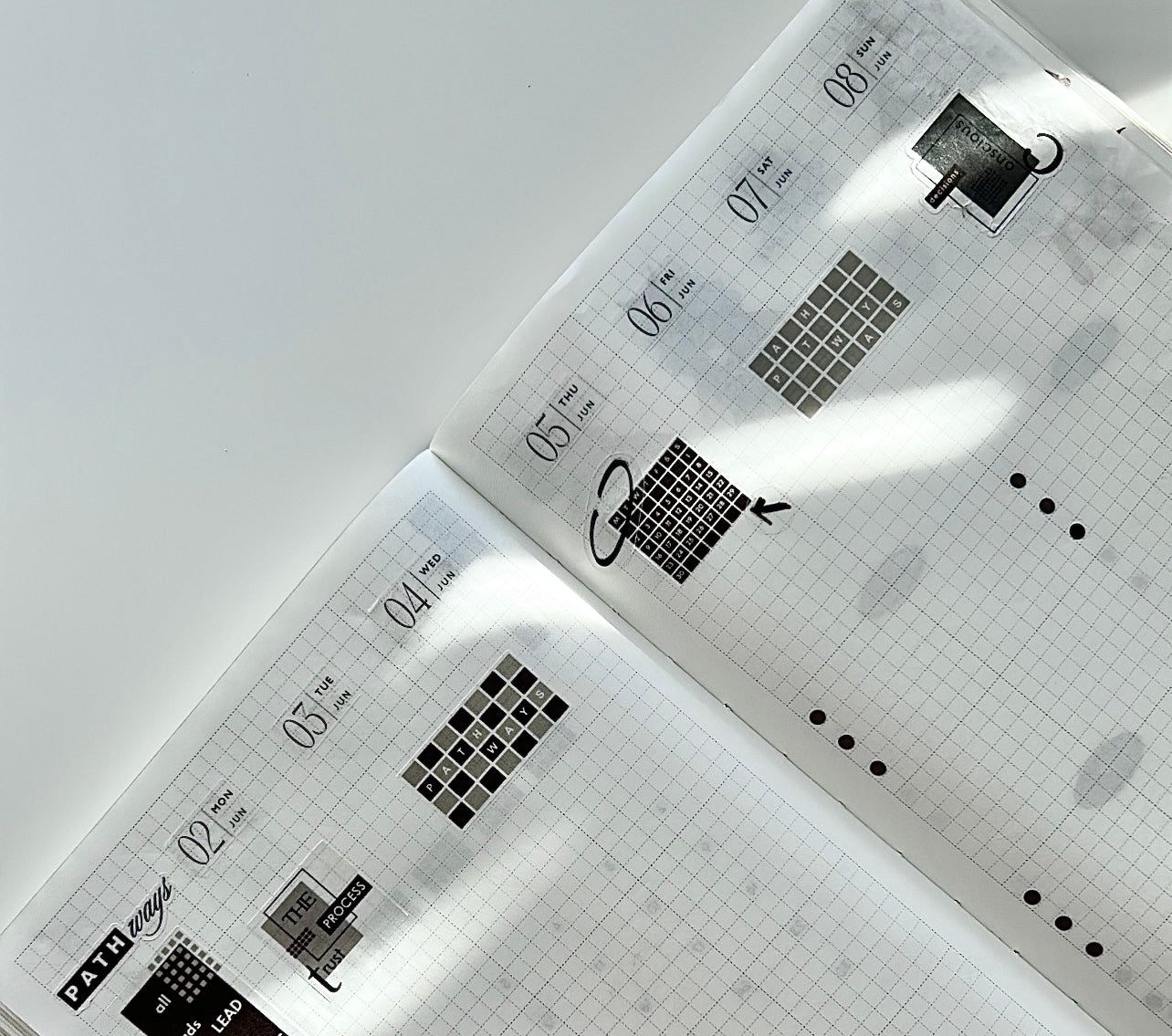 editorial dated daily stickers (365)