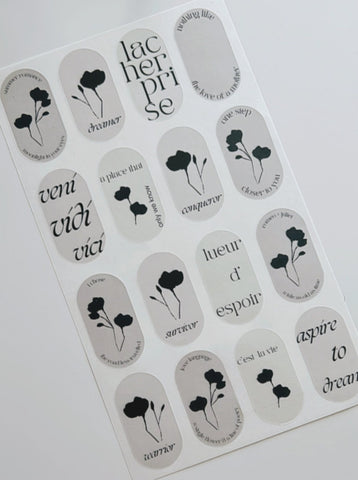 smco oval journaling stickers