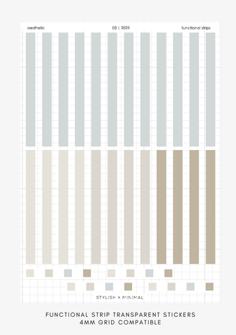 functional strips sheet | march kit