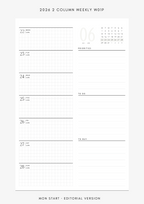 2026 (2 column) weekly WO1P