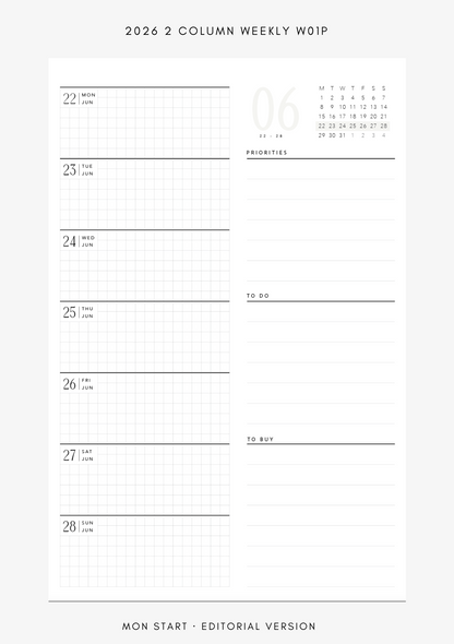 2026 (2 column) weekly WO1P