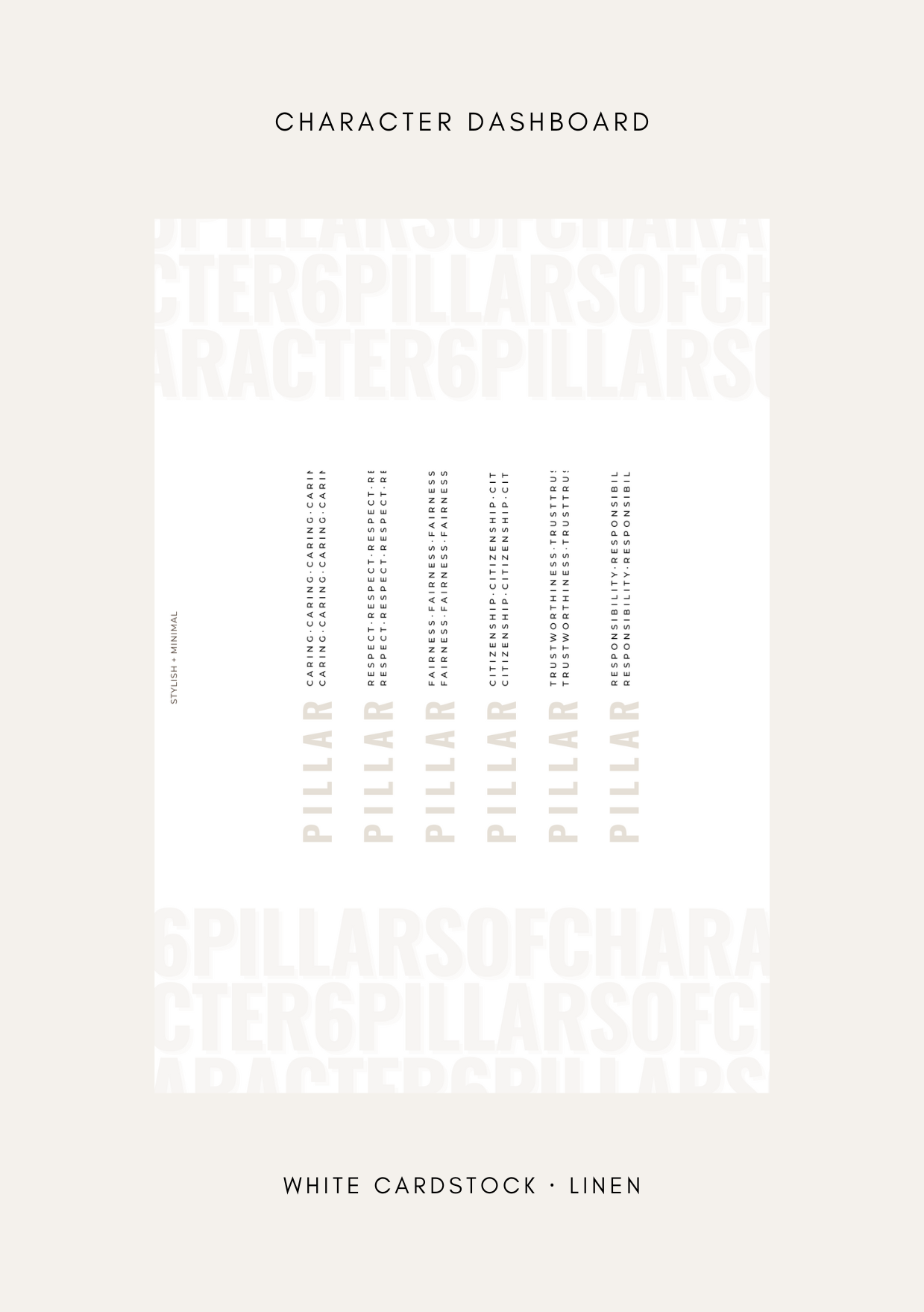 character dashboard