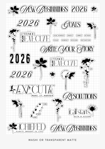 New Beginnings | Visions journaling sticker sheet