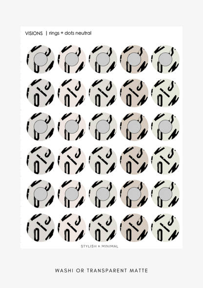 vision typography rings + dots