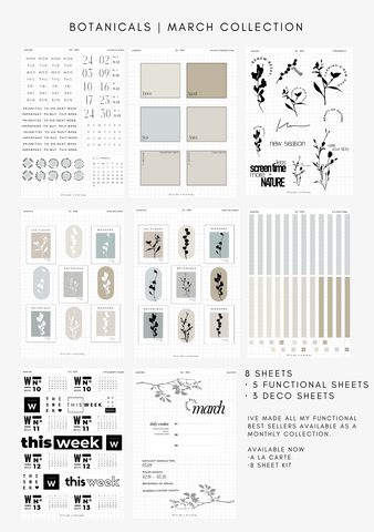 march kit | all 8 sheets