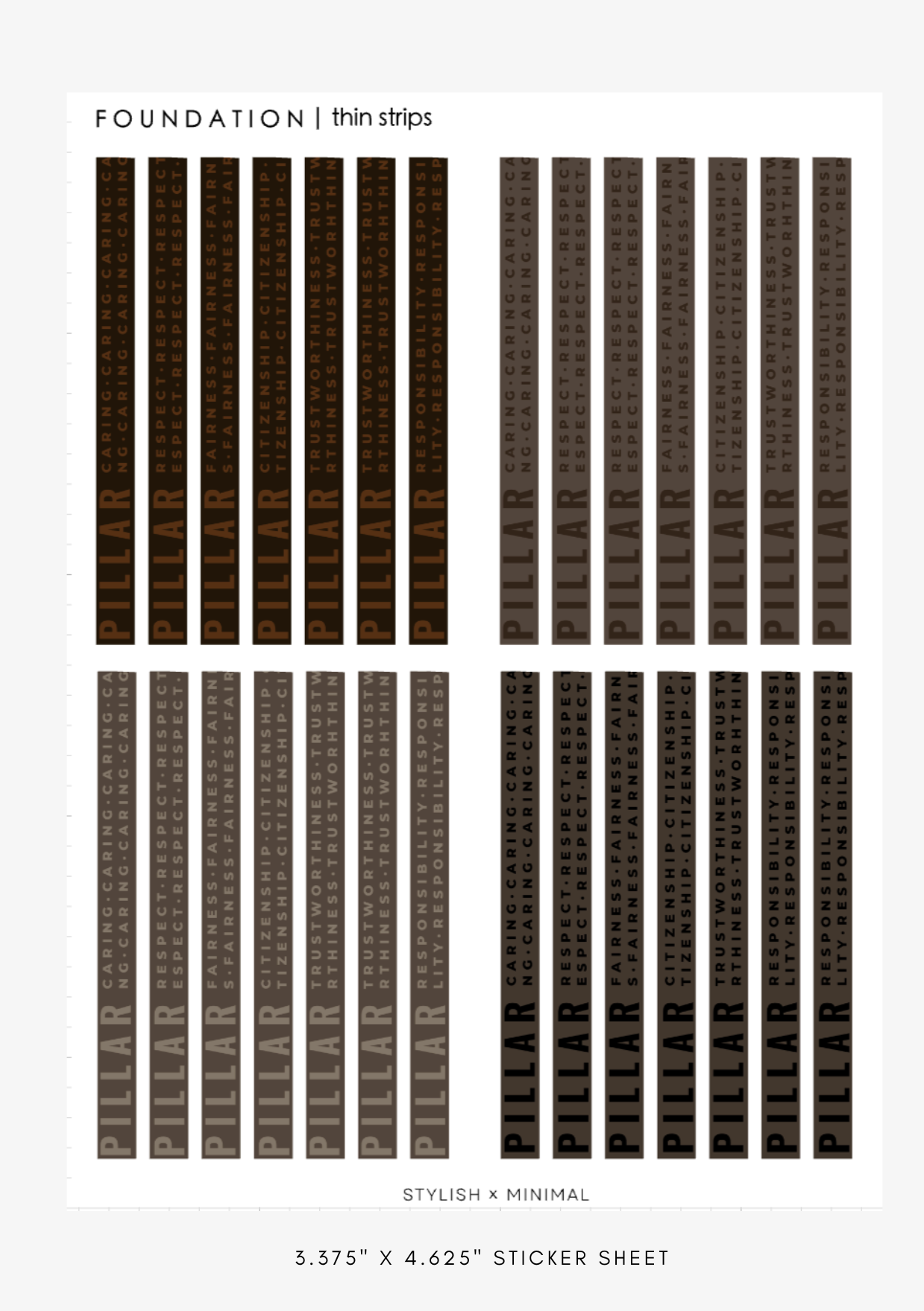 foundation sticker kit - 8 sheet sep kit