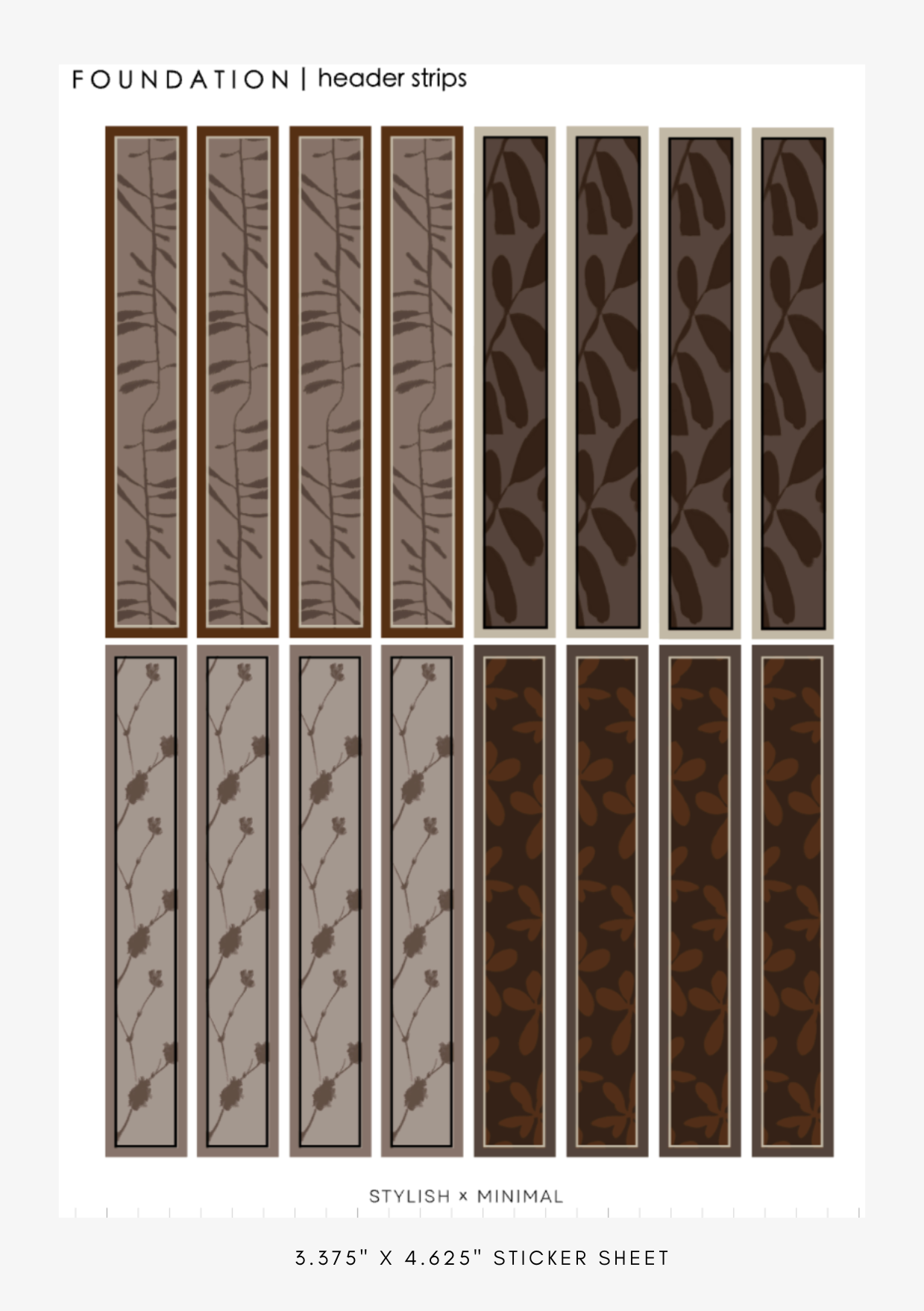 foundation sticker kit - 8 sheet sep kit