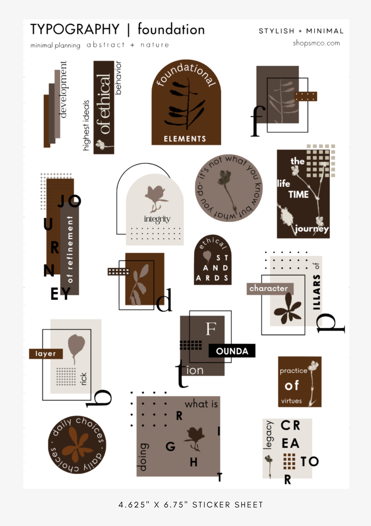 foundation sticker kit - 8 sheet sep kit