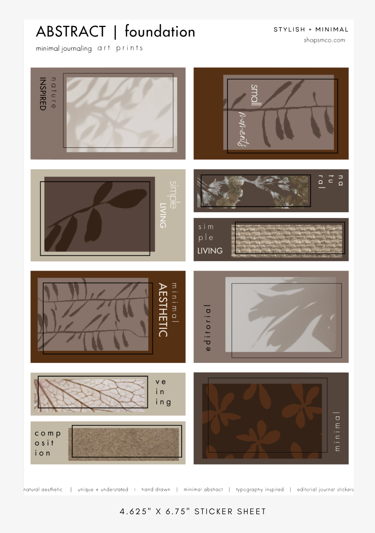 foundation sticker kit - 8 sheet sep kit