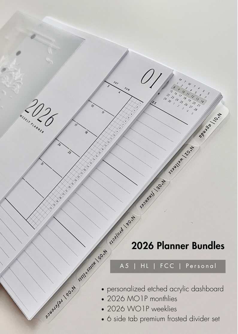 2026 complete new planner setup inserts bundle