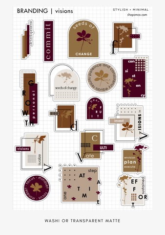 branding stickers sticker sheet