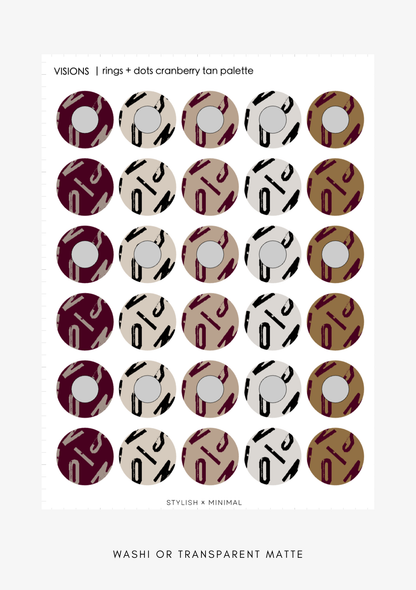 vision typography rings + dots