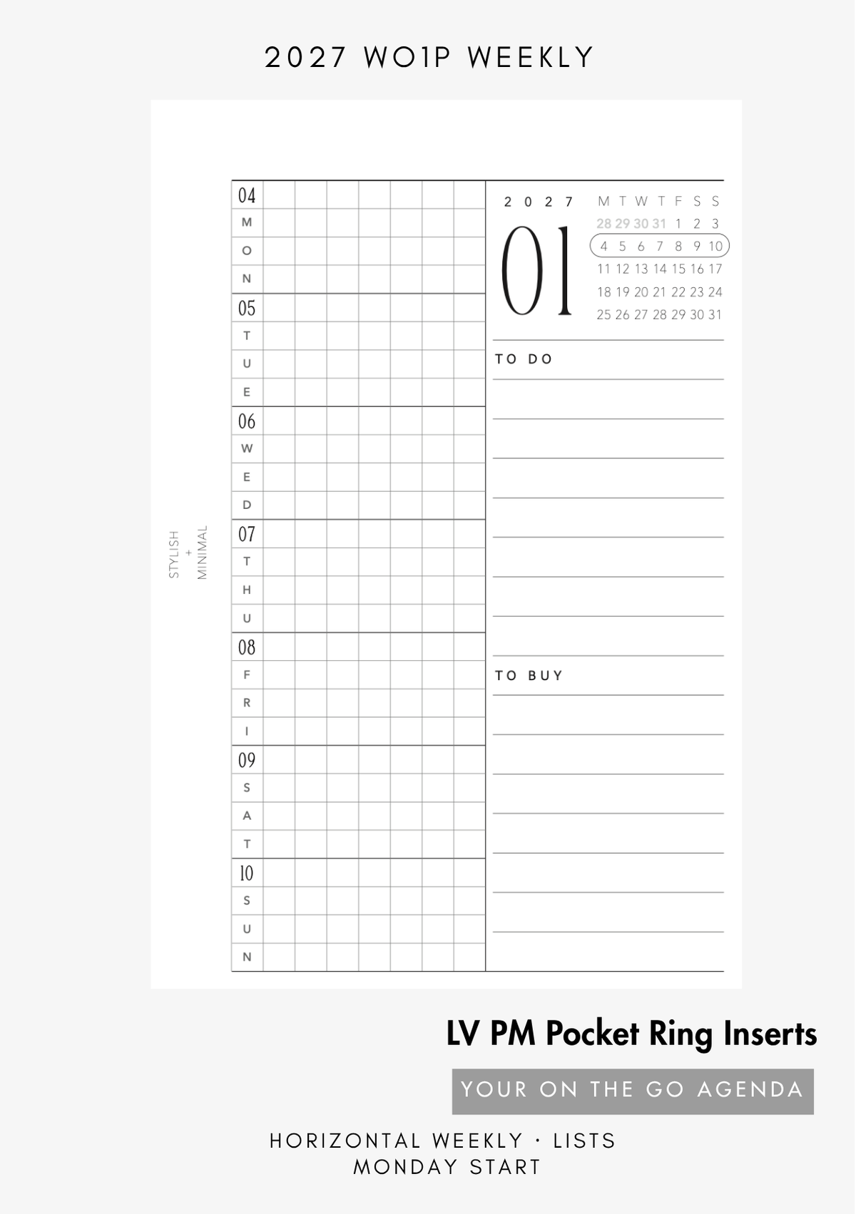 2027 (2 column) weekly WO1P