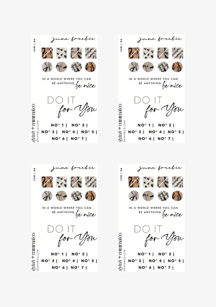 monthly inspo sticker sheet set of 4