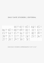editorial dated daily stickers (365)
