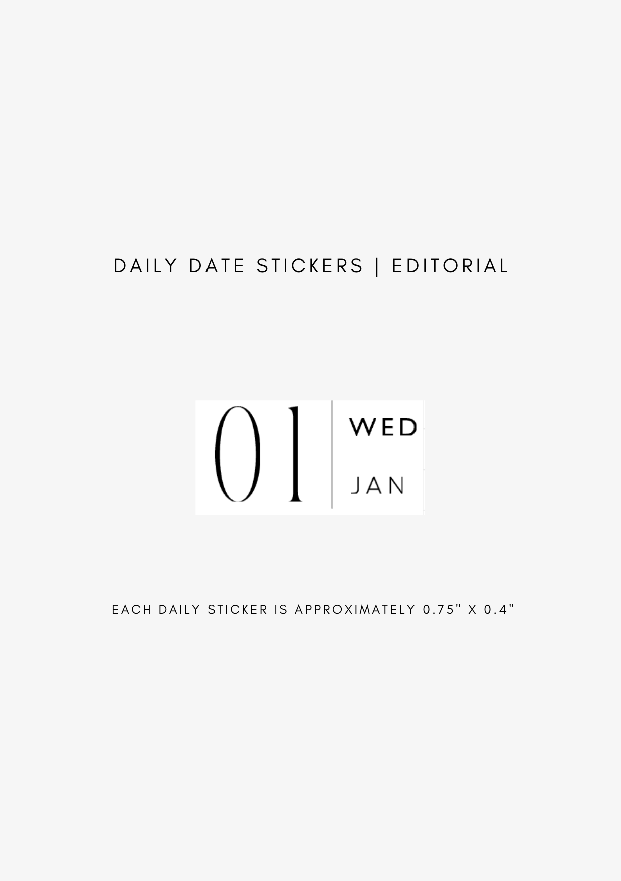 editorial dated daily stickers (365)