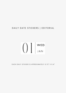 dated daily journaling stickers (365)