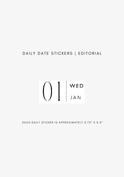 dated daily journaling stickers (365)