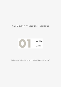 dated daily journal stickers (365)