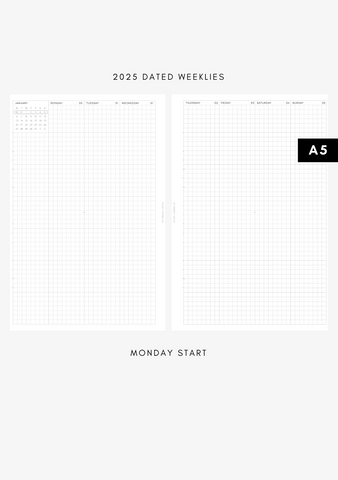 2025 Compact Grid Weekly DATED W008