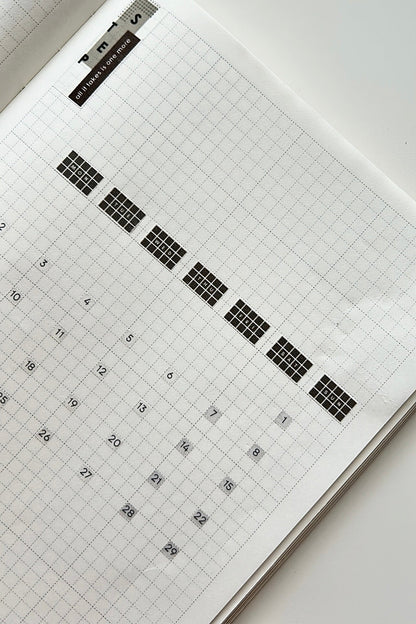 365 calendar numbers - 4mm squares
