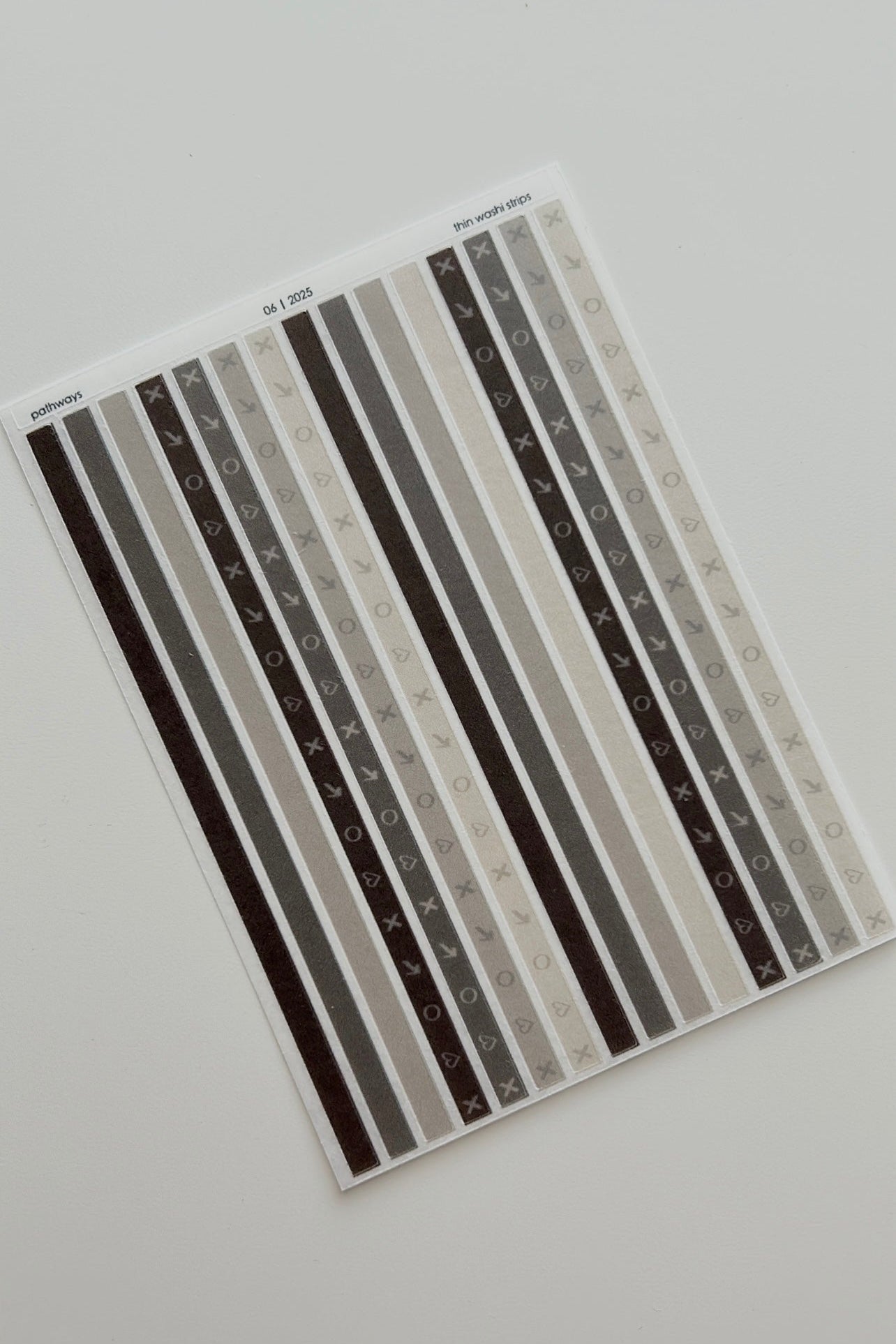 pathways thin washi strips | June Kit