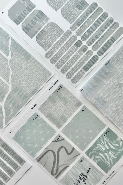 isla editorial sticker set of 5