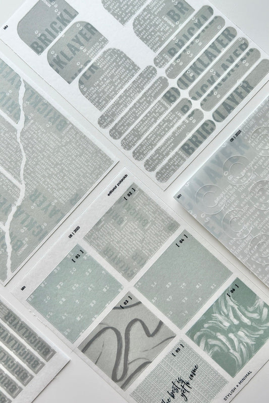 isla editorial sticker set of 5