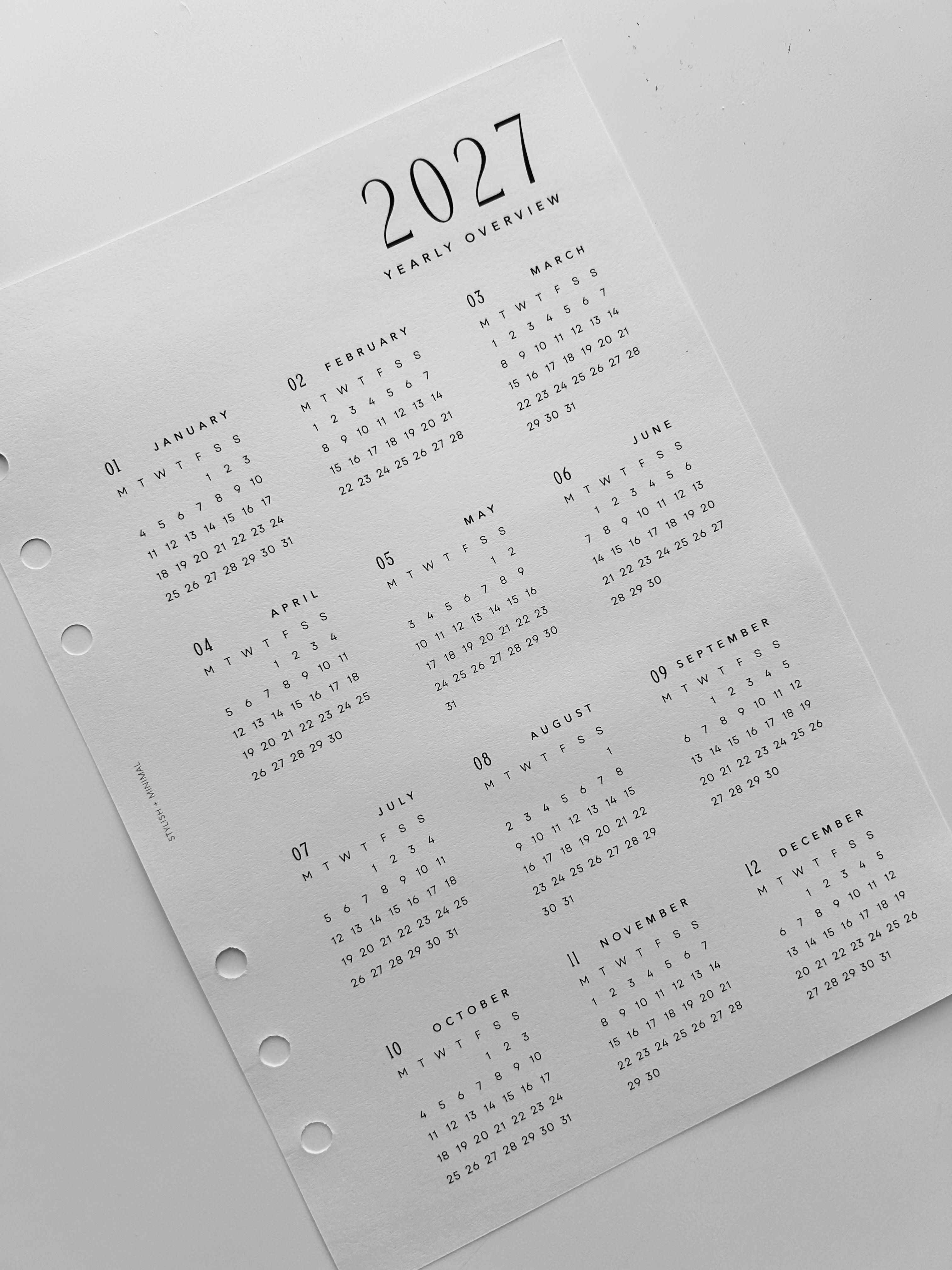 2027 Yr Qr Mth Bundle