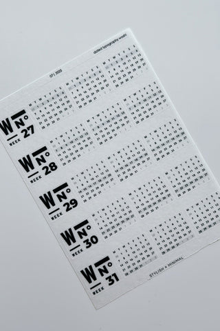 dated washi | month specific
