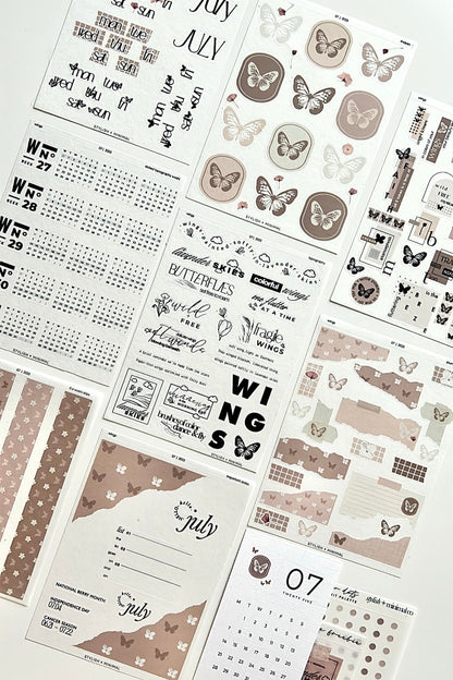 wings 8 sheet kit | July kit