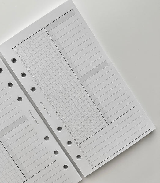 Multifunctional UNdated Daily Printed Inserts - D02