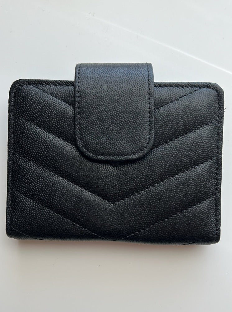 GLITCH black/beige quilted caviar passport TN - ALL SALES FINAL