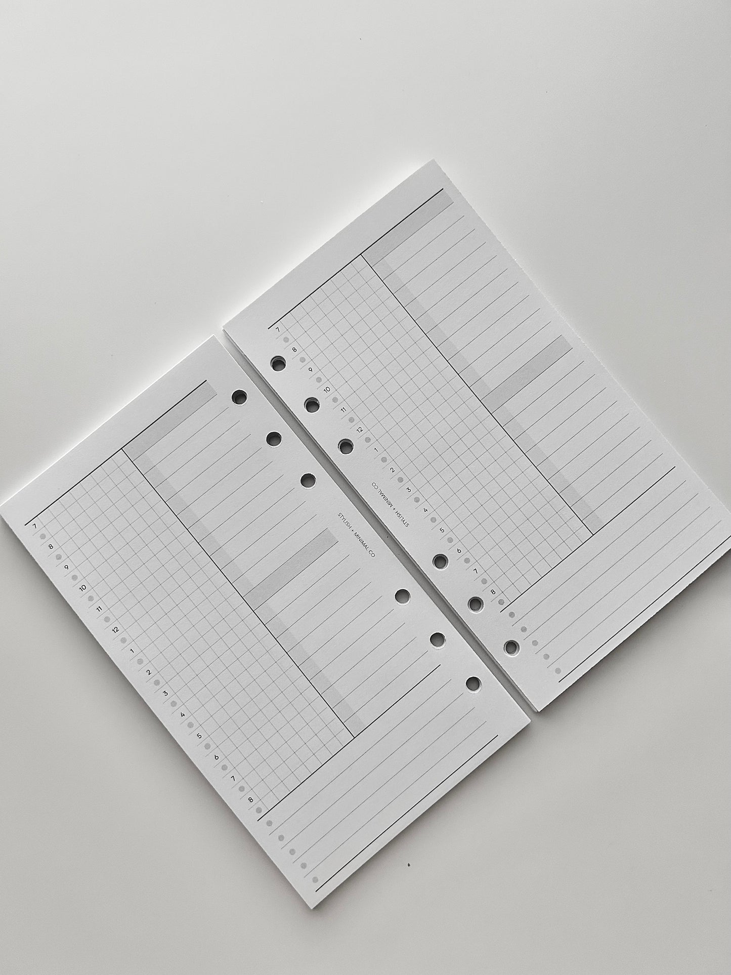 Multifunctional UNdated Daily Printed Inserts - D02