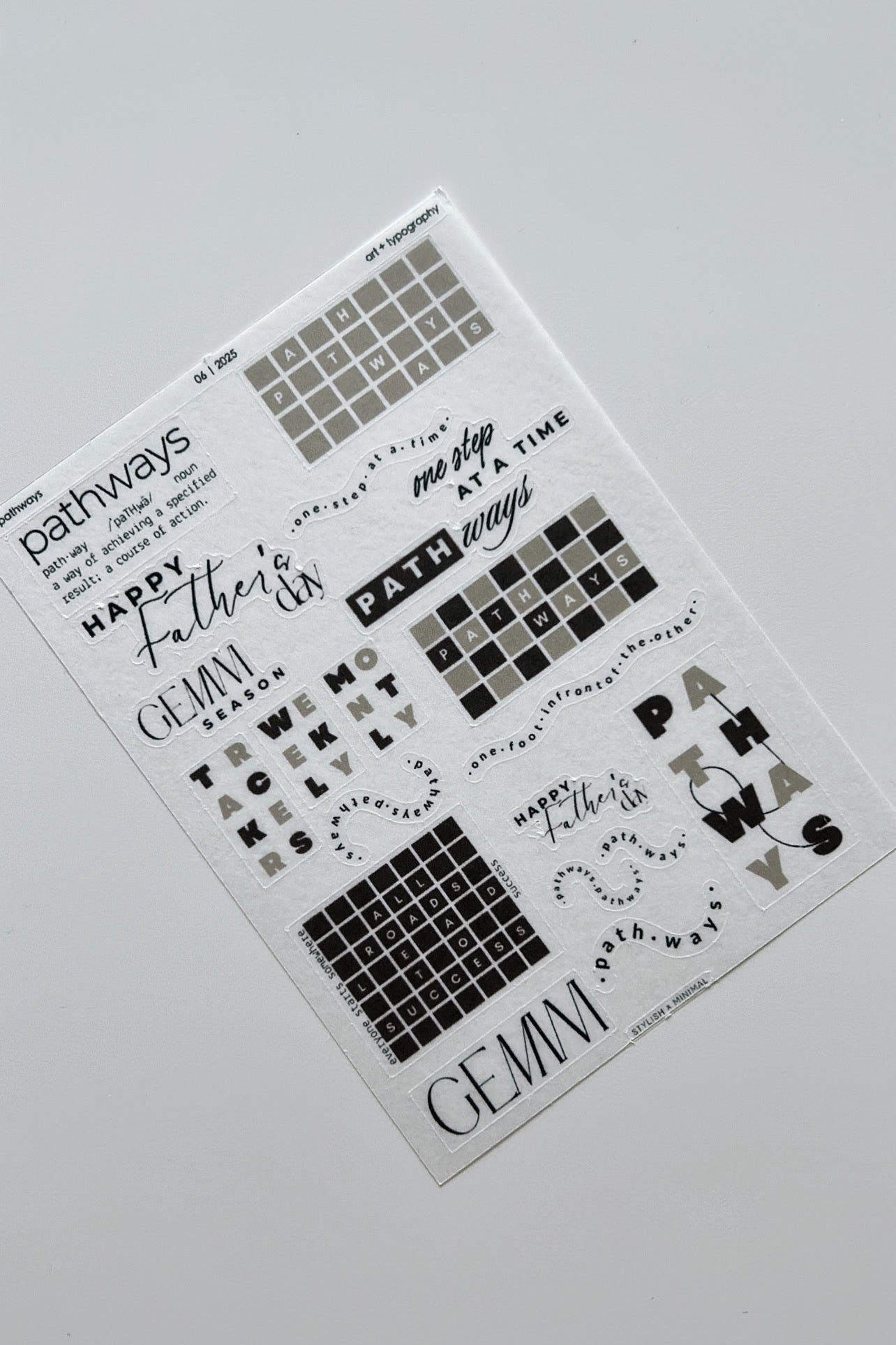 Pathways art + typography | June Kit