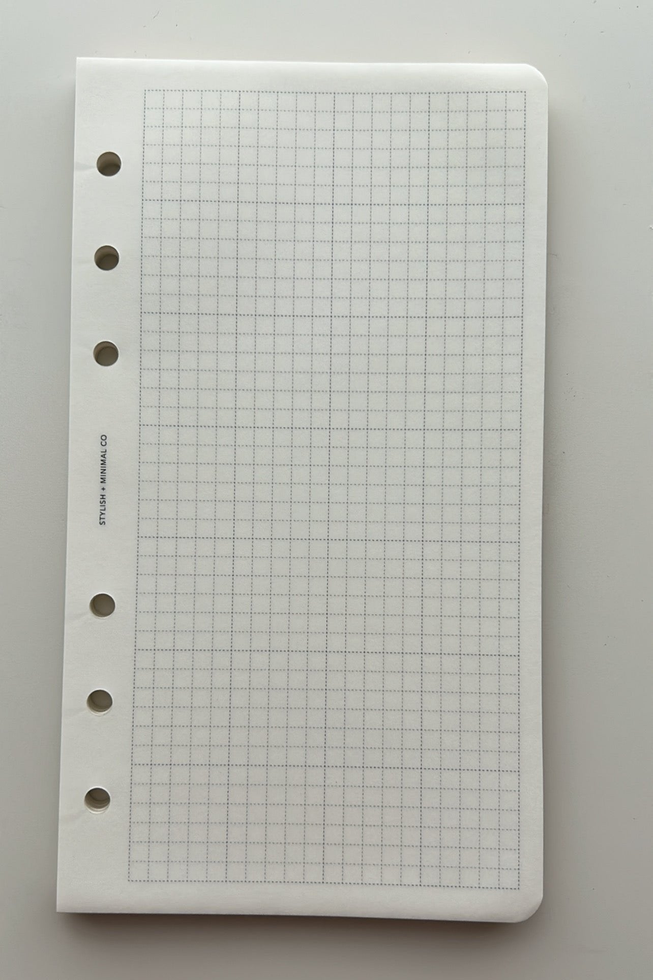 PE personal size grid loose leaf Tomoe River Paper